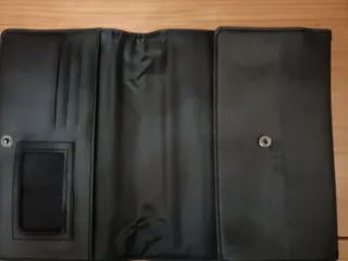 Porta documenti Porsche in pelle nera