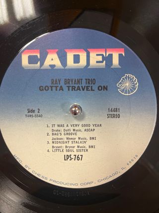 Vinilo Ray Bryant Trio Gotta Travel On