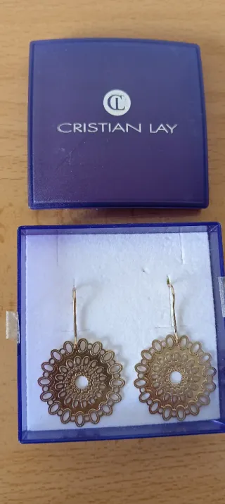 Pendientes Cristian Lay Oro
