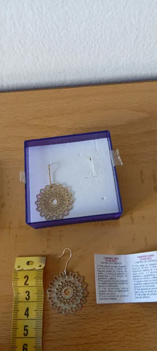 Pendientes Cristian Lay Oro