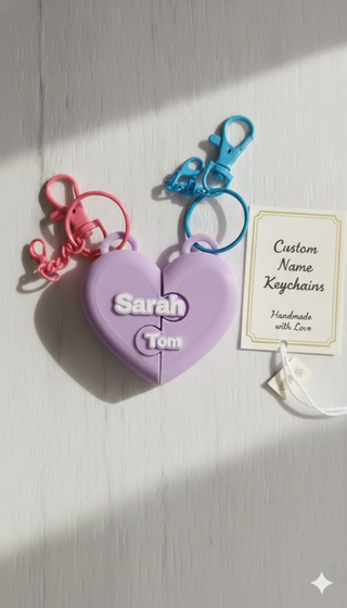 Llavero Corazón Personalizado Nombre