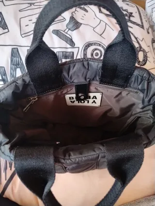 Bolso Bimba y Lola negro acolchado
