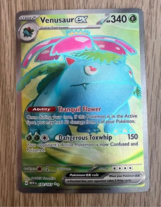 Carta Pokemon 151 Venusaur EX 182/165