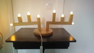 Candelabro madera IKEA Strala