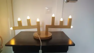 Candelabro madera IKEA Strala