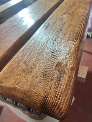 Baldas de madera maciza