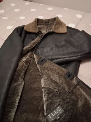 Abrigo de piel de muton para hombre