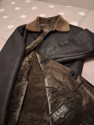 Abrigo de piel de muton para hombre