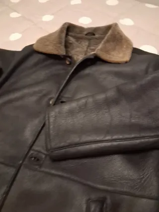 Abrigo de piel de muton para hombre