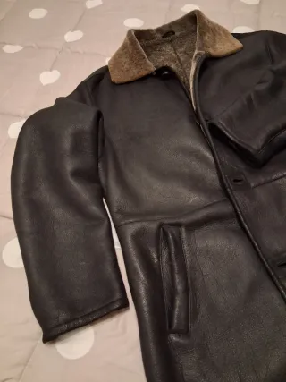 Abrigo de piel de muton para hombre