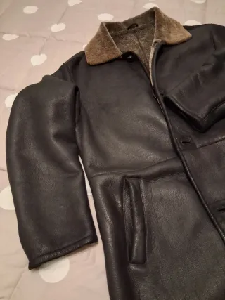 Abrigo de piel de muton para hombre