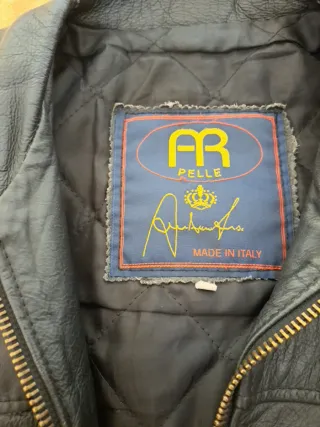 Giubbotto vera pelle uomo nero