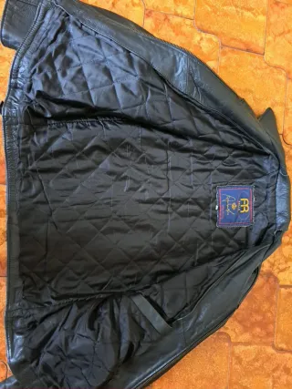 Giubbotto vera pelle uomo nero