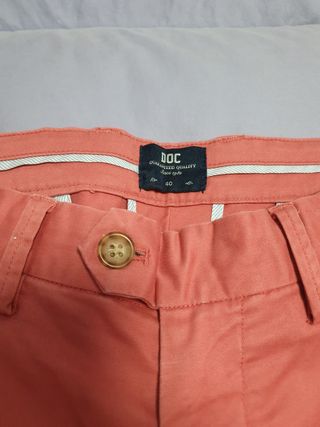 Pantalones Chinos DOC Talla M Naranja