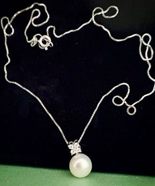 Collana Argento con Perla Made in Italy