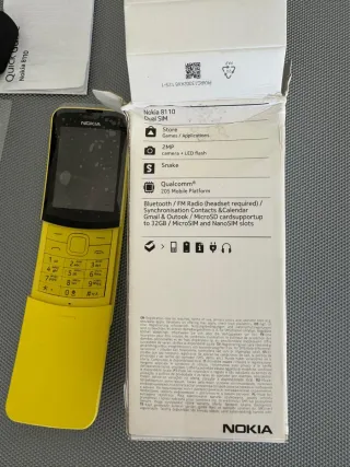 Nokia 8110 Dual SIM Amarillo Nuevo Caja