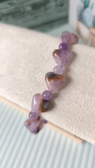 Pulsera amatista encaje de calidad