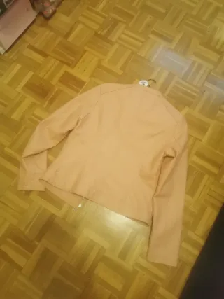 Cazadora efecto piel KELREBEC rosa Talla L