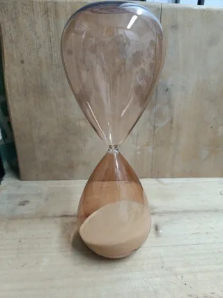 Reloj de arena decorativo