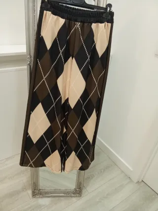 Conjunto de pantalón estampado rombos