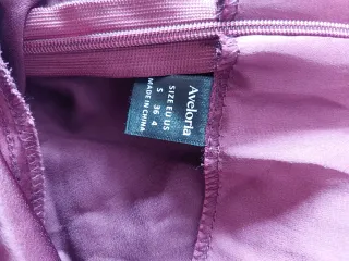 Vestido largo satén,color vino