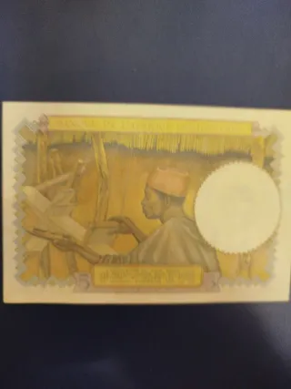 Billete 5 Francos África Occidental