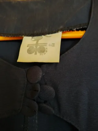 Vestido azul manga corta