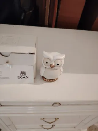 Piccola bomboniera Egan gufo bianco
