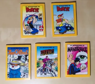Lotto Set 5 Mini Libretti Fumetti San Carlo Junior