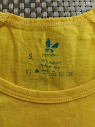 Camiseta amarilla mujer