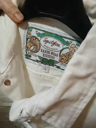 Giubbotto in denim Spitfire anni '80 tg.L/XL