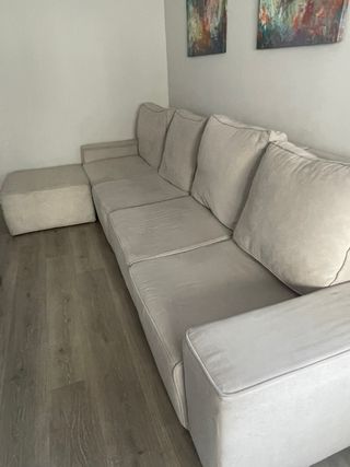 Sofá modular beige 3,30m