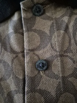 Polo Coach Uomo Nero/Marrone