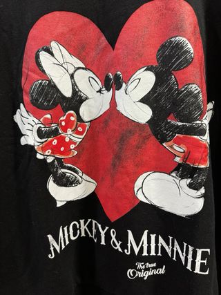 Sudadera Mickey & Minnie Corazón Negro