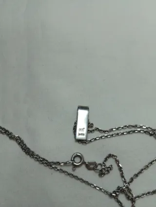 Plata 925 Cadena Colgante Jade