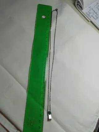 Plata 925 Cadena Colgante Jade