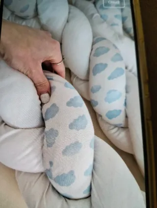 Paracolpi intrecciato per culla