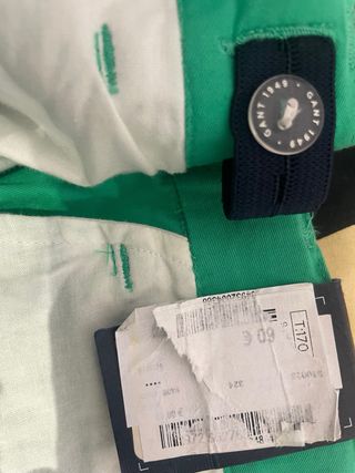 Pantalón Gant verde T.170cm 15 años Nuevo