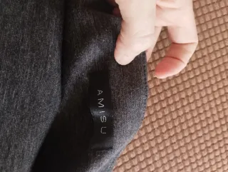 Gonna donna grigia con bottoni