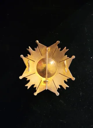 Placa Condecoración Constancia Militar plata