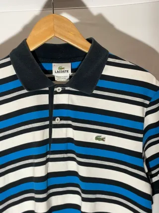 Luxury High Quality Lacoste. Azul Blanco