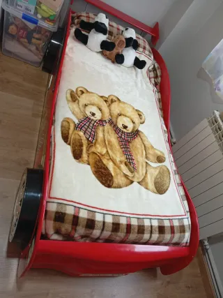 Cama coche madera 90cm