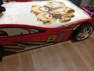 Cama coche madera 90cm