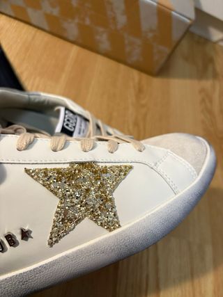Golden Goose Zapatillas Superstar Oro Blanco