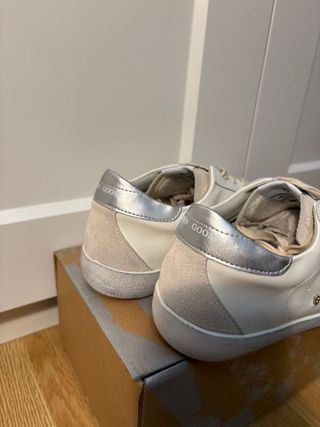 Golden Goose Zapatillas Superstar Oro Blanco