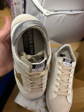 Golden Goose Zapatillas Superstar Oro Blanco