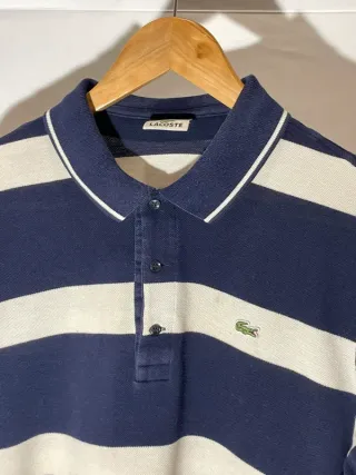 Luxury High Quality Lacoste. Blanco Azul Marino