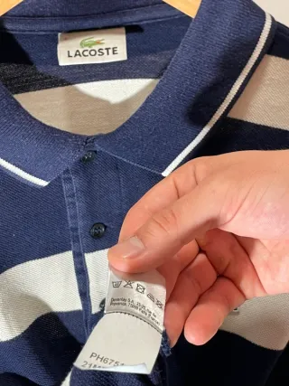Luxury High Quality Lacoste. Blanco Azul Marino