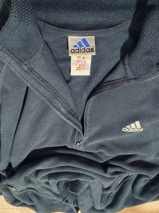 Chaqueta Polar Adidas Talla L Azul Marino