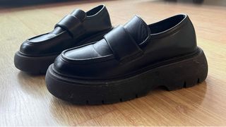 Mocasines Negros Plataforma